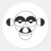 Sticker Rond Signe du zodiaque singe  (Devant)
