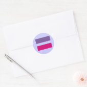 Sticker Rond signe égal mariage égalité gay bisexuel (Enveloppe)