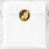 STICKER ROND SIGNE GOLD LEO ZODIAC (Sac)