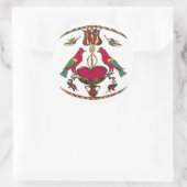 Sticker Rond SIGNE Hex Oiseaux de Pennsylvanie (Sac)