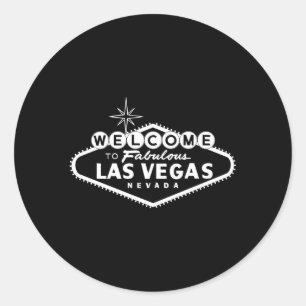 Sticker Rond Signe Las Vegas Nevada Nv