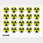 Sticker Rond signe nucléaire (Feuille)