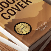 Sticker Rond Signé Par Auteur Edition Livre Lancement Noir & Or