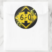 STICKER ROND SIGNE ROUTIÈRE DE NETTOYAGE DE 6 PIEDS (Sac)