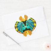 Sticker Rond SIGNE Zodiaque Gemini Design (Enveloppe)