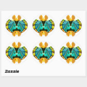 Sticker Rond SIGNE Zodiaque Gemini Design (Feuille)