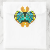 Sticker Rond SIGNE Zodiaque Gemini Design (Sac)