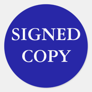 STICKER ROND SIGNEDCOPIE