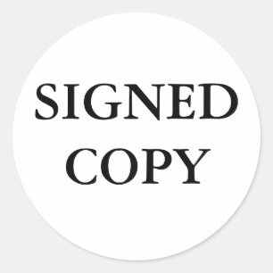 STICKER ROND SIGNEDCOPIE