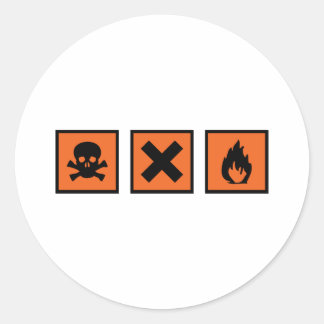 Sticker Rond signes chimiques