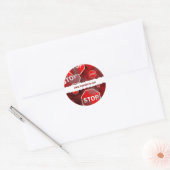 Sticker Rond Signes d'arrêt de broyage (Enveloppe)