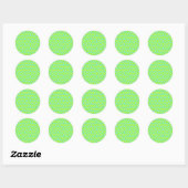 Sticker Rond Signes de paix (Feuille)