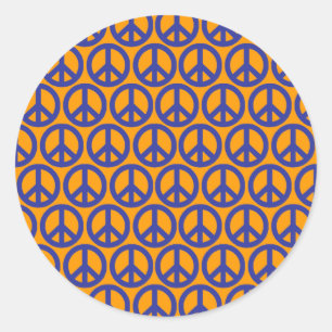 Sticker Rond Signes de paix
