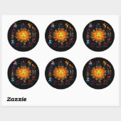 Sticker Rond Signes-Zodiac-Tout-V-1 (Feuille)