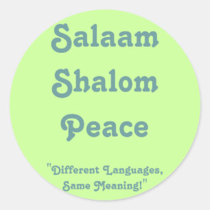 Sticker Rond Signification de l'autocollant de paix