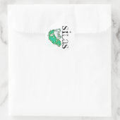 Sticker Rond silas de lion (Sac)