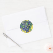 Sticker Rond Silence Life with Irises Vincent van Gogh (Enveloppe)