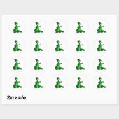 Sticker Rond Silencieux Dragon Green (Feuille)