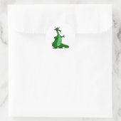 Sticker Rond Silencieux Dragon Green (Sac)