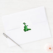 Sticker Rond Silencieux Dragon Green (Enveloppe)