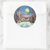 Sticker Rond Silent Night Winter (Sac)