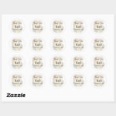 Sticker Rond Silhouette artistique Destination Mariage Art mode (Feuille)