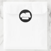 Sticker Rond silhouette casquette (Sac)