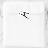 Sticker Rond Silhouette danseuse (Sac)
