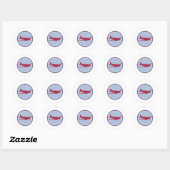 Sticker Rond silhouette d'avion (Feuille)