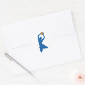 Sticker Rond silhouette de basket (Enveloppe)