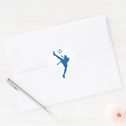Sticker Rond silhouette de football. (Enveloppe)