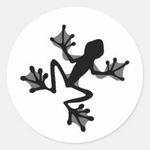 Sticker Rond Silhouette de Frog
