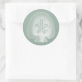 Sticker Rond Silhouette Dollar De Sable (Sac)