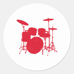 Sticker Rond Silhouette Kit Tambour