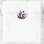Sticker Rond Silhouette Kokopelli (Sac)