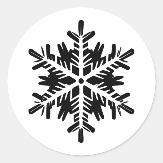 Sticker Rond Silhouette minimaliste Abstraite (Devant)