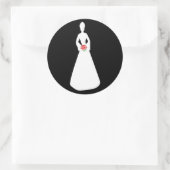 Sticker Rond Silhouette nuptiale I (Sac)