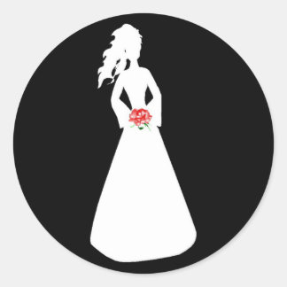 Sticker Rond Silhouette nuptiale II