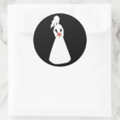 Sticker Rond Silhouette nuptiale II (Sac)