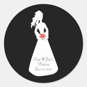 Sticker Rond Silhouette nuptiale II