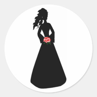 Sticker Rond Silhouette nuptiale III