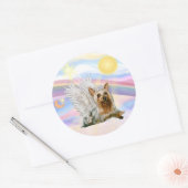 Sticker Rond Silky Terrier (Enveloppe)