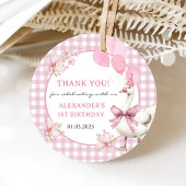 Sticker Rond Silly Goose 1er anniversaire