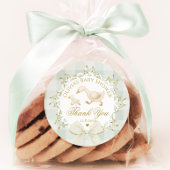 Sticker Rond Silly Goose Sage Gender Neutral Thank you