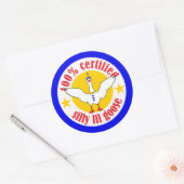 Sticker rond Silly Lil Goose Certifié (Enveloppe)