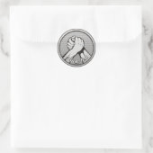 Sticker Rond Silver (Sac)