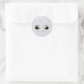 Sticker Rond Silver Blanc Glam Gold Maquillage Eyelashes Favori (Sac)