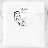 STICKER ROND SILVER FOX (Sac)