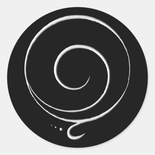 Sticker Rond Silver Gratitude  (Devant)