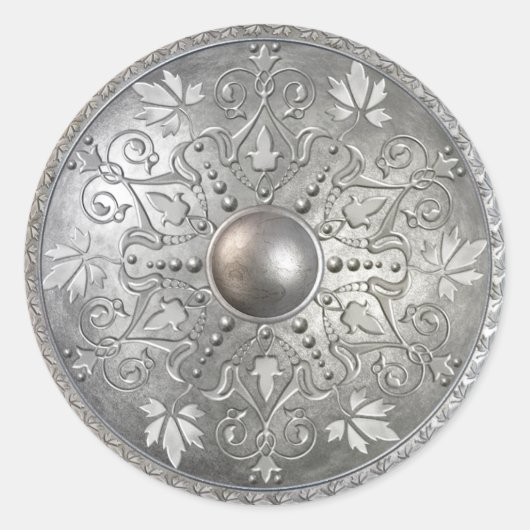 Sticker Rond Silver Shield 9 (Devant)